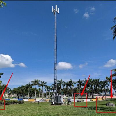 Telescopisch buisvormig gegalvaniseerd staal zelfdragend 15 20 25M 5G 4G Wifi buitencommunicatietoren