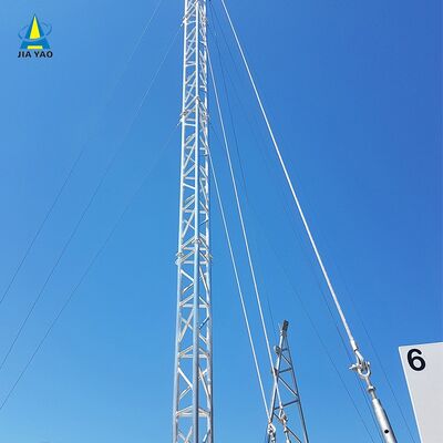 Steel Guyed Wire Tower designed with mild steel and high tensile steel options to meet diverse engineering requirements