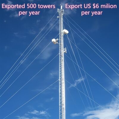 Duurzame draad toren gebouwd met hoge sterkte stalen kabels die oplossingen bieden voor hoge slanke structuren