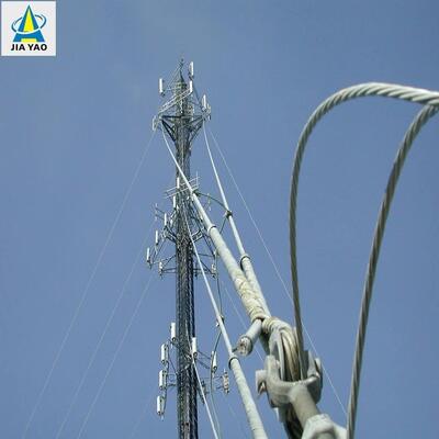 10m-60m Lightweight Portable Guyed Wire Tower for Emergency Communication Event Temporary Coverage