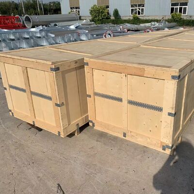 15m-50m maritieme kwaliteit anti-corrosie afspandraadtoren voor binnenvaarthavenschipcommunicatie