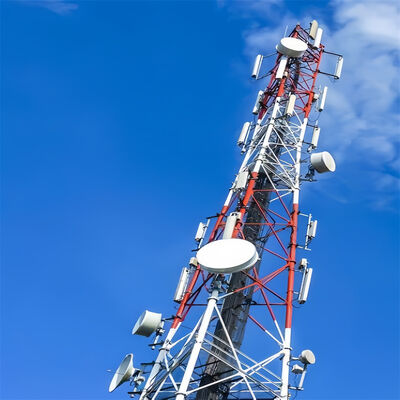 15 23 31M Onderhoudsarme 3-potige buisvormige stalen gegalvaniseerde buiten 5G 4G Wifi landelijke telecomtoren