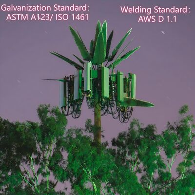 13 19 25M Parkgebied Bionische boom Gecamoufleerde stalen zelfdragende buiten 5G 4G Satelliet telecom toren