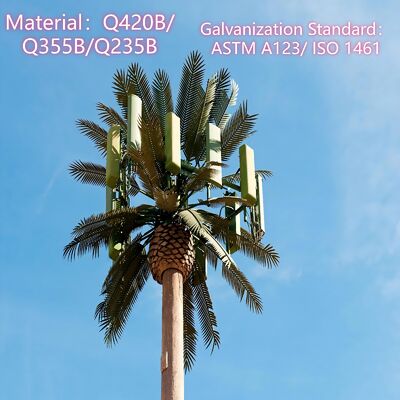 12 18 24M Gemeenschap Bionische Boom Gecamoufleerde Gegalvaniseerde Buiten 5G 4G Magnetron Communicatie Mast