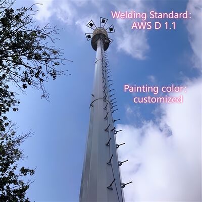 18.26.34M Stedelijk Landschap Monopole Gegalvaniseerd Staal Zelfdragende Outdoor 5G 4G Wifi Esthetische Telecom Toren