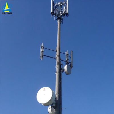 10 16 22M ruimtebesparende monopole buisvormige gegalvaniseerde buiten 5G 4G magnetron compacte communicatiemast