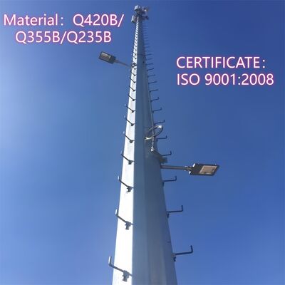 10 16 22M ruimtebesparende monopole buisvormige gegalvaniseerde buiten 5G 4G magnetron compacte communicatiemast