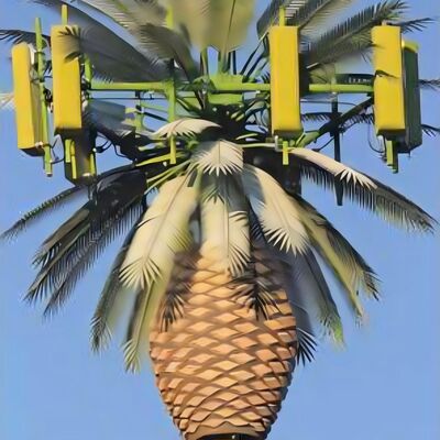 30 m gecamoufleerde telecommasttoren dennenboomvorm voor signaaldekking in de stad