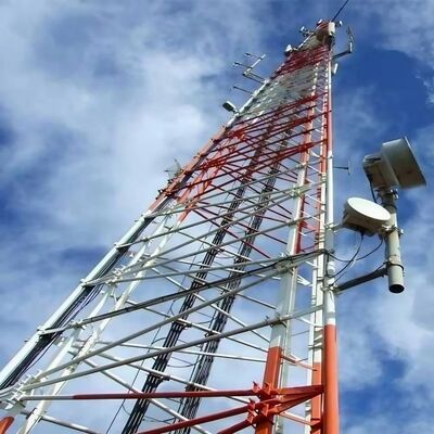 19 27 35M Heavy Duty Verzinkte 3-Potige Buisvormige Stalen Toren Telecom Mast voor Buiten 5G 4G Microgolfcommunicatie en Monitoring