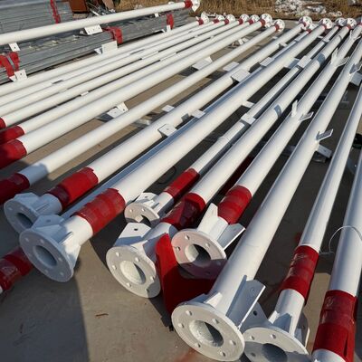 40M 3-potige stalen buistoren Gegalvaniseerde structuur Geschikt voor telecommicrogolf- en observatietoepassingen