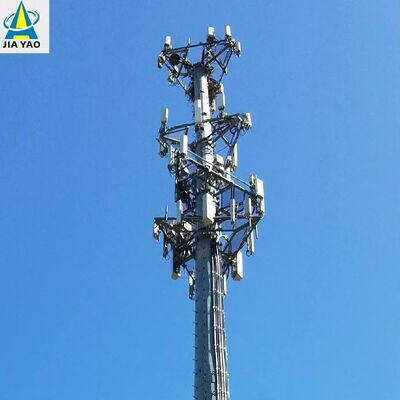 16 24 32M Monopole Communication Steel Tower Wind Resistant for 5G Urban Base Station