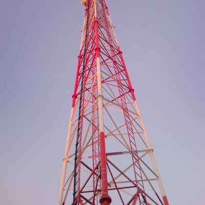 3 Leg Tubular Custom Height 20-100m Steel Communication Tower For Global Engineering Projects