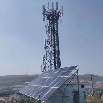 Hernieuwbare energie-compatibele communicatietoren voor monitoring van zonneparken in windparken