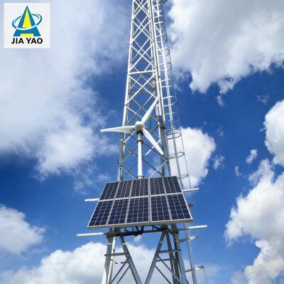 Hernieuwbare energie-compatibele communicatietoren voor monitoring van zonneparken in windparken