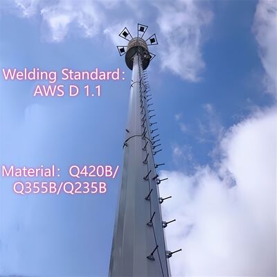 12 32M Monopole High Gain 5G millimetergolfantennetoren voor landelijke dekking over lange afstand