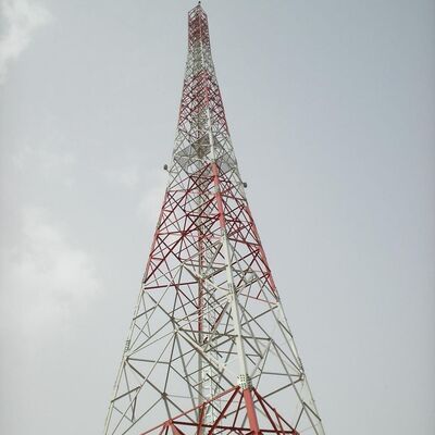 45M 48M 60M Galvanized Steel 4 Legged Antenna Tower For Campus Wide Communication