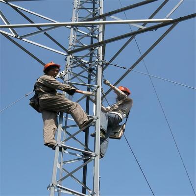 38M Guyed Wire Steel Tower Thermisch verzinkt voor magnetron over lange afstand