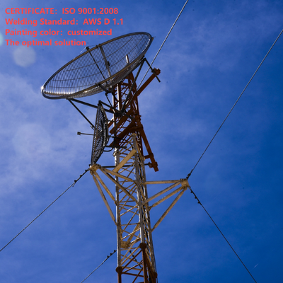 26M Lightweight Guyed Antenna Tower Quick Deploy For Emergency Response