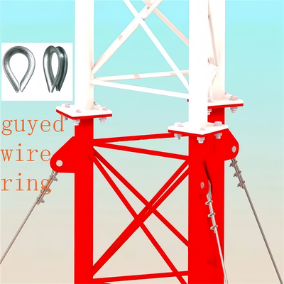 32 45 50M Q355 Staal Guyed Antenne Toren Voor Boswachter Station Communicatie