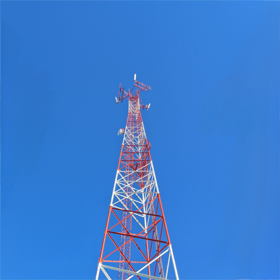 48 50 60M thermisch verzinkte 3-buis telecomtoren trillingsdemping voor communicatiestation
