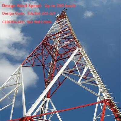 37 46 55M vorstbestendige stalen hoektoren met 3 poten voor agrarische telecom in koude gebieden