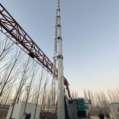 12m - 25m Draagbare Telescopische Stalen Mast Toren voor Mobiele Basisstations en Tijdelijke Evenement Surveillance met Elektrisch Hefsysteem en Snelle Implementatie Basis