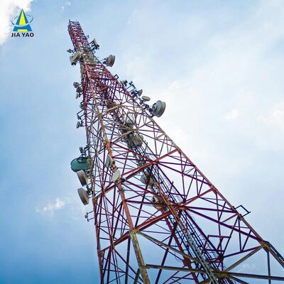 Signaaltransmissie 4-poots hoekige stalen communicatie Radio-mobiele zendmast voor telecom