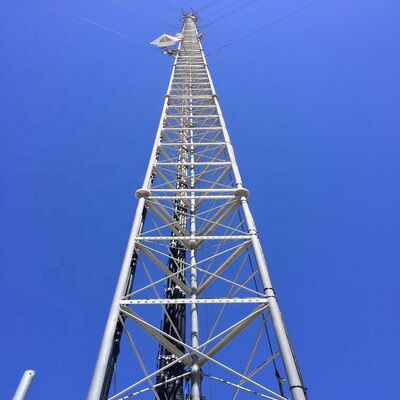 38M Quick Erect Guyed Wire Tower for Emergency Disaster Relief Communication